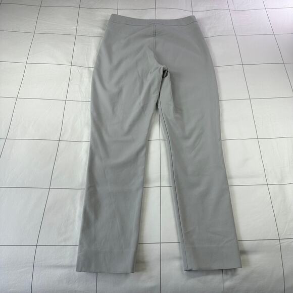 MM LaFleur Pants Womens 6 Gray Marais Everstretch Quartz Side Zip Crop Cigarette - Picture 4 of 14